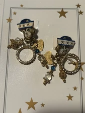 Lunch At The Ritz SKIPPER SCAMPI post Earrings & Menu Card!!