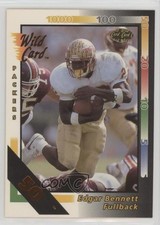 1992 Wild Card 50 Stripe Edgar Bennett #234 Rookie RC. rookie card picture