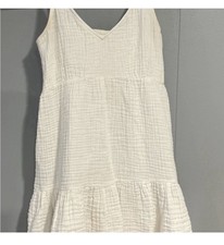 Billabong Small White Gauze Dress Babydoll Mini Dress Graduation Summer Party