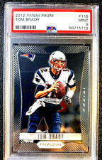 PSA 9 MINT 2012 PRIZM TOM BRADY 1ST YEAR BASE PRIZM #116 G498&3499