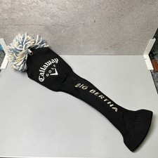 Callaway Logo Club Head Cover Black Big Bertha Hybrid Wood Used Good Condition
