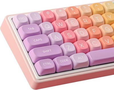 Tsungup MOA PBT Rainbow Keycaps 126 Keys MX Compatible