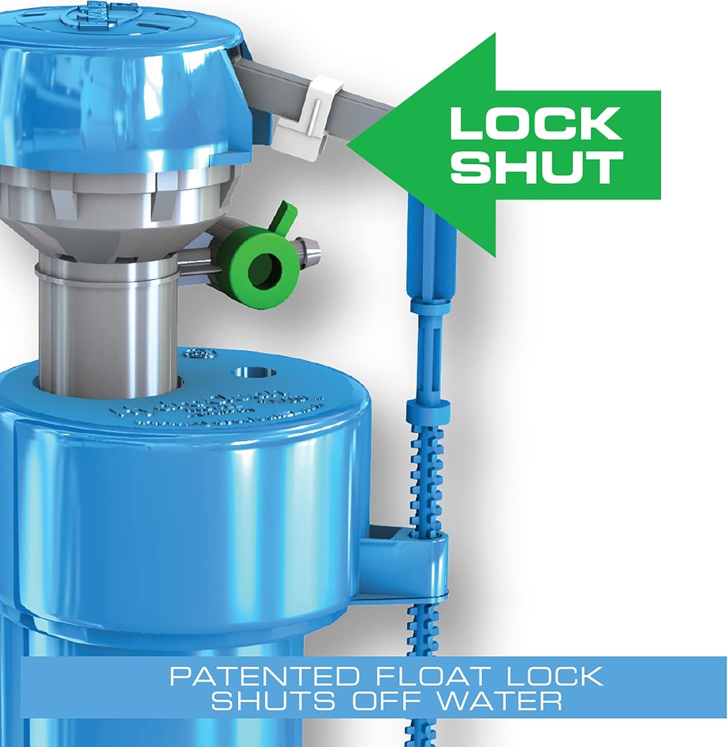 Hydroright Toilet Repair Kit with Dual Flush Valve Push Button (HYR460)