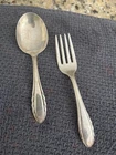 Lyric by Gorham sterling silver 2 piece Baby Fork & Spoon Set 4.5"