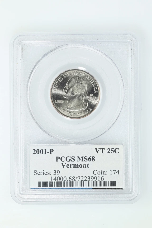 2001-P PCGS MS68 Vermont State Quarter Business Strike 25C - Image 3 of 4