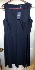 NEW SUMMER DRESS “LAUREN/CHAPS” Navy Size 16