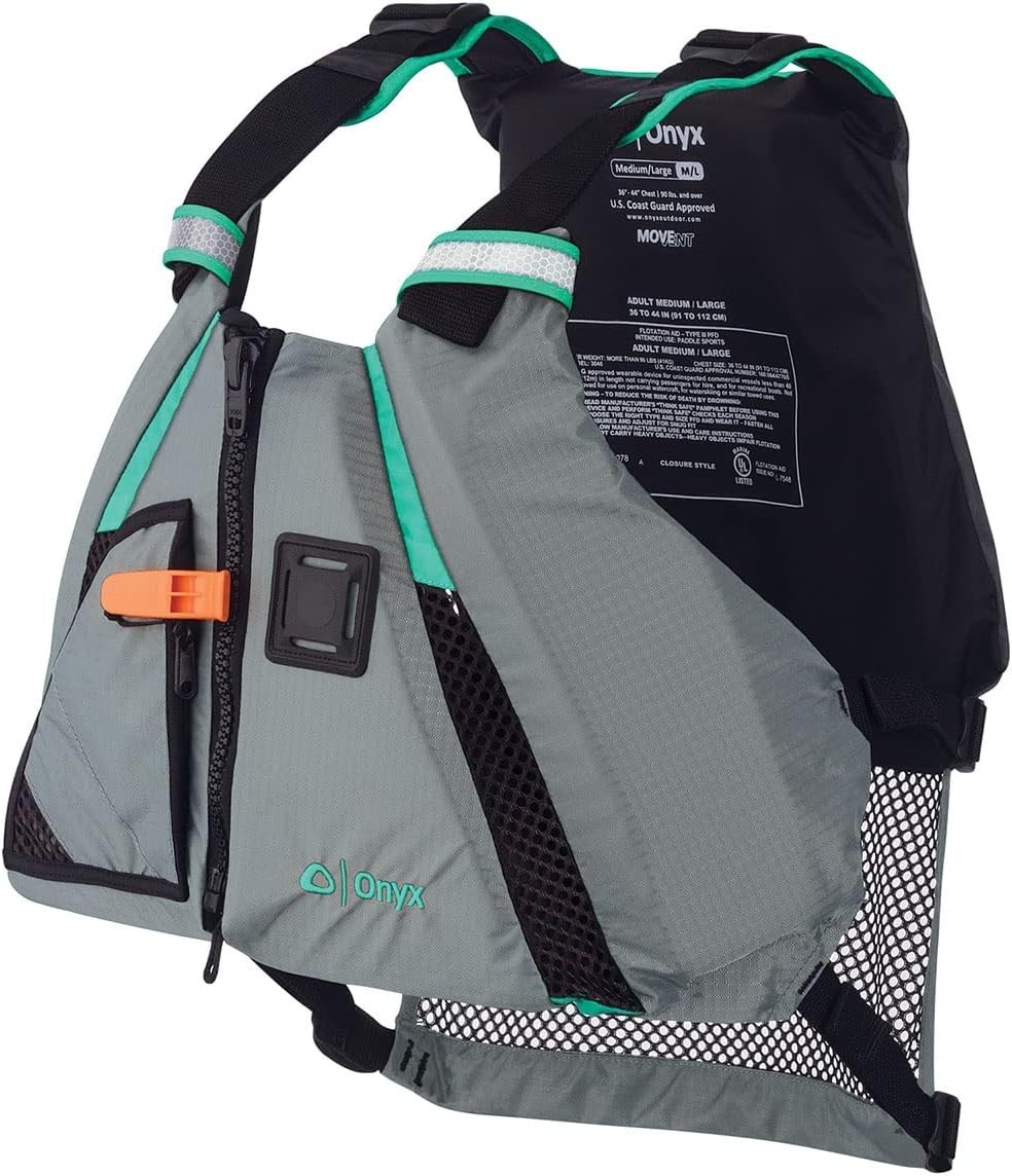 Onyx MoveVent Dynamic Paddle Sports Life Vest Size XS/SM Aqu