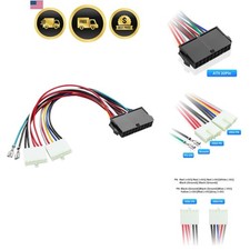 ATX to AT Power Adapter Cable 20cm 18AWG 20-Pin to Dual 6-Pin Converter
