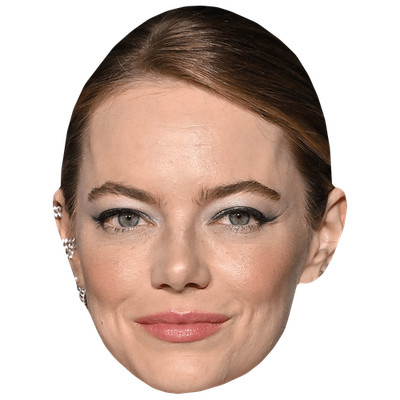 Emma Stone (Make Up) Promi Maske, flaches Kartengesicht, Kostüm Maske
