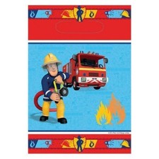 Image of Fireman Sam Party Bags Blue (Pack of 8)