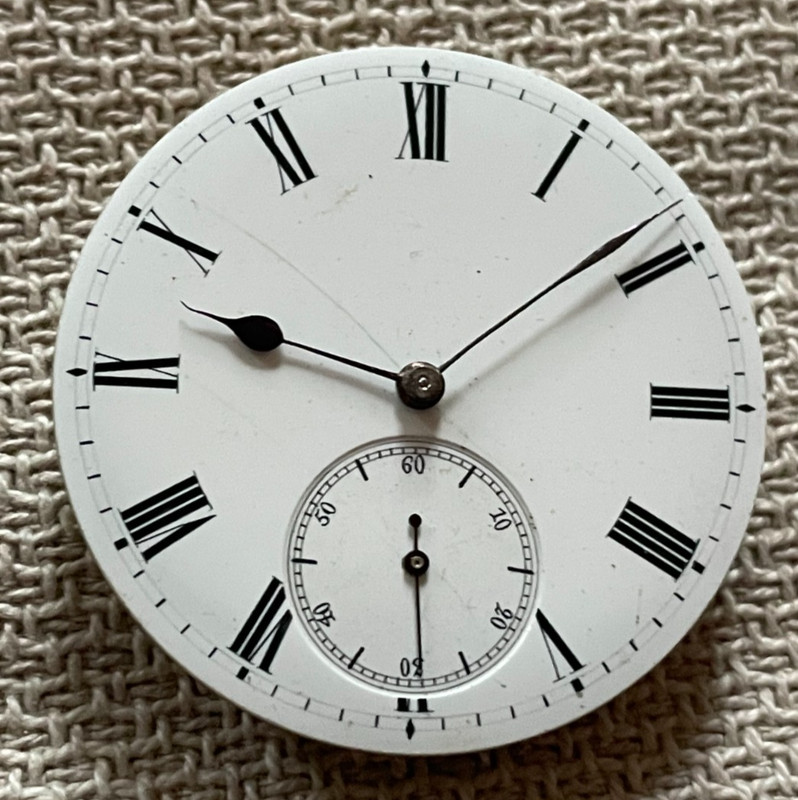 KW/KS Swiss Pocket Watch Movement 4 ! 44mm Dial . Ticks