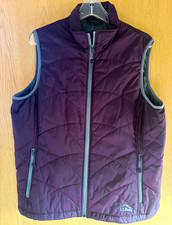 L.L.Bean Primaloft Insulated Quilted Full Zip Puffer Vest Pockets XL Purple