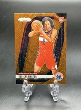 2024-25 Prizm Bub Carrington RC Fast Break Orange Rookie SP /125 Wizards #244