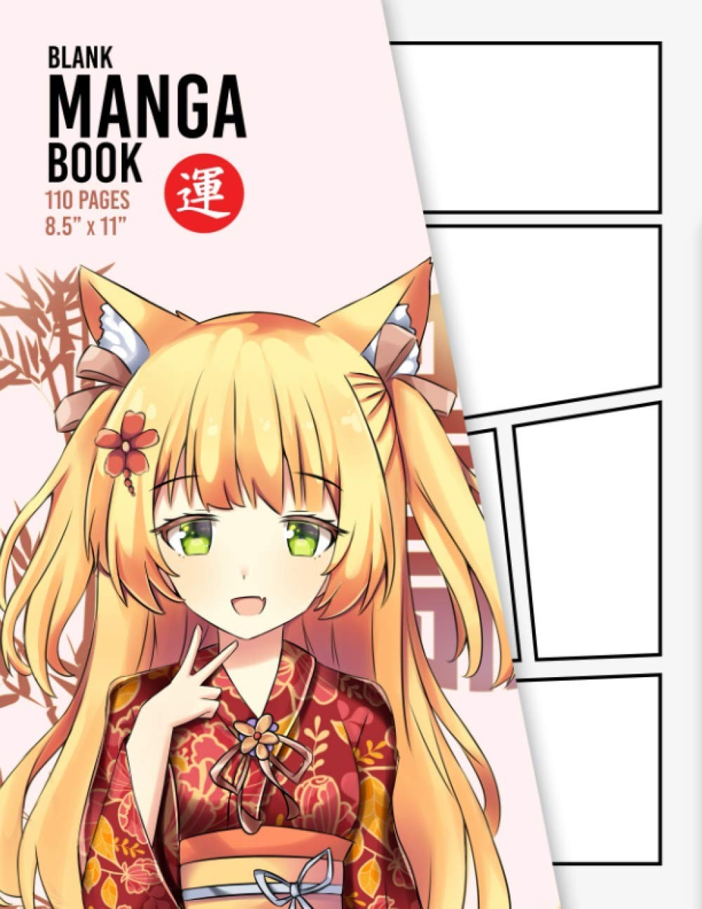 Blank Manga Book: Create Your Own Manga & Anime Sketchbook - 110 Pages - Over D - Image 3