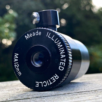Meade MA 12mm Illuminated Reticle Eyepiece 1.25'' Telescope Guiding Alignment