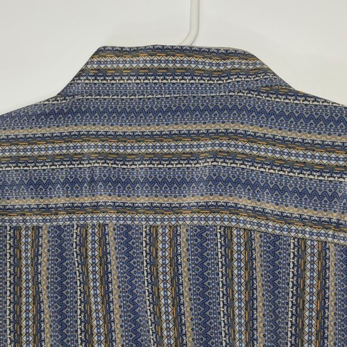 Bassiri Limited Collection Men's Long Sleeve Button Up Shirt XXL Striped Print - Picture 11 of 16