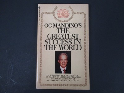 Greatest Success in the World by Og Mandino 1982 Bantam Self-Help Inspiration PB