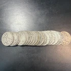 ROLL OF 20 WALKING  LIBERTY HALF DOLLARS 90% SILVER - $10 FACE VALUE  Roll 2