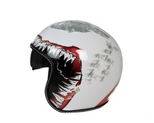 CRUIZER JET Helm für Motorrad-Roller und Custom-Helme mit einziehbarem Visier
