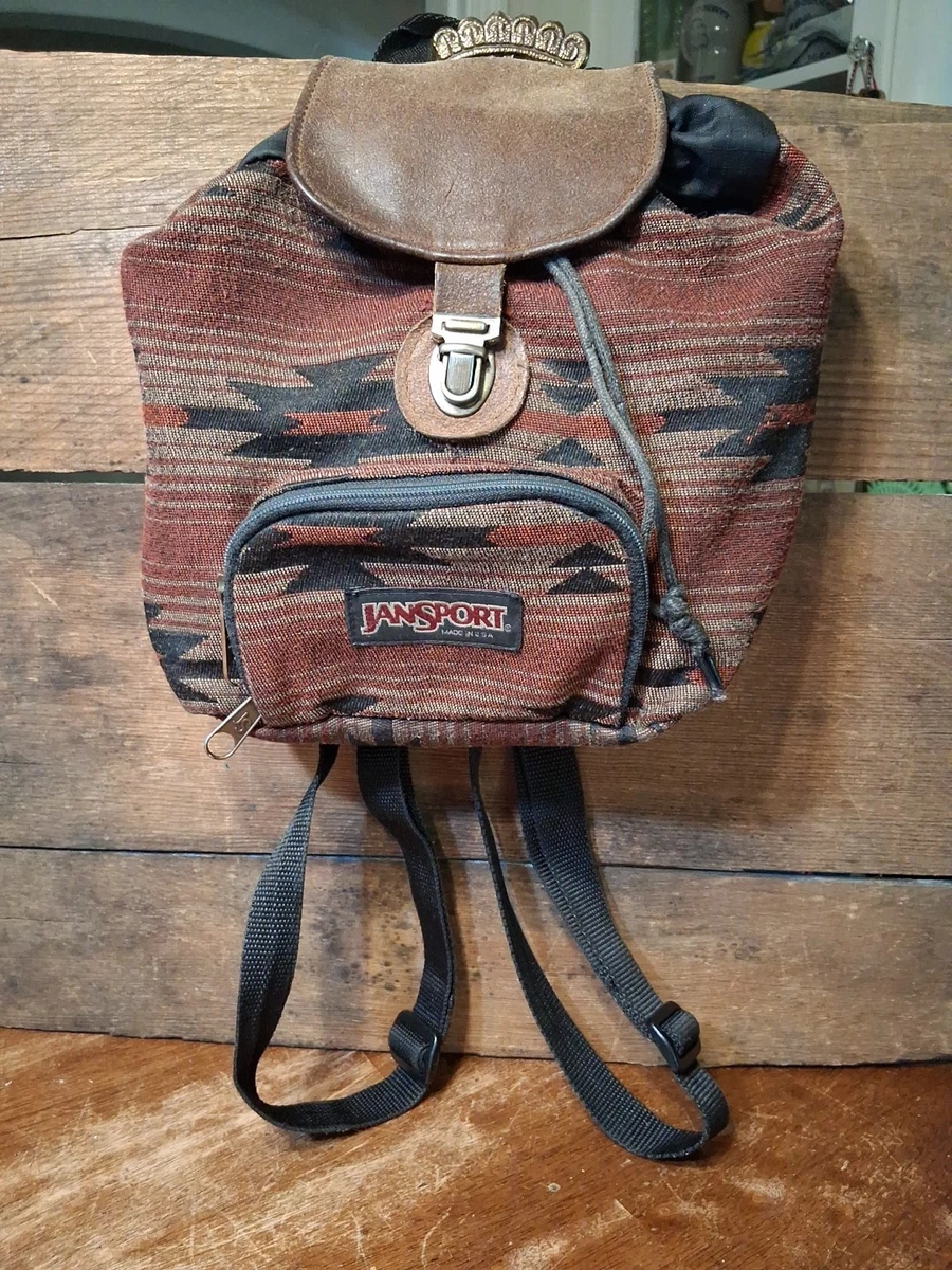 JanSport Corduroy Mini Backpack Sling Bag Caramel Brown NWT Vintage Jansport Half Pint Mini Corduroy Backpack Purse Bag  main image 4