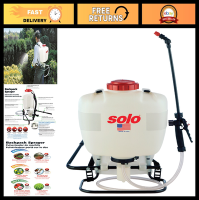 #ad 4 Gallon Piston Backpack Sprayer Adjustable Pressure up to 90 PSI Easy Carry $174.99