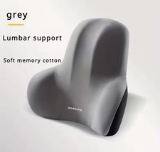 Ergonomisches Formgedächtnis Lendenkissen - Rückenstütze Büro Auto Grau