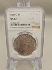 1885-O Morgan Silver Dollar $1 - NGC MS62