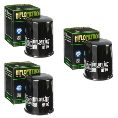 3x Hiflo Ölfilter für Yamaha FJR 1300 2006 - 2012 TGB Target 550 Blade 500 550