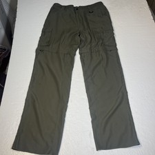 Boy Scouts of America Switchback Pants Men Relaxed Large Green Convertible Cargo