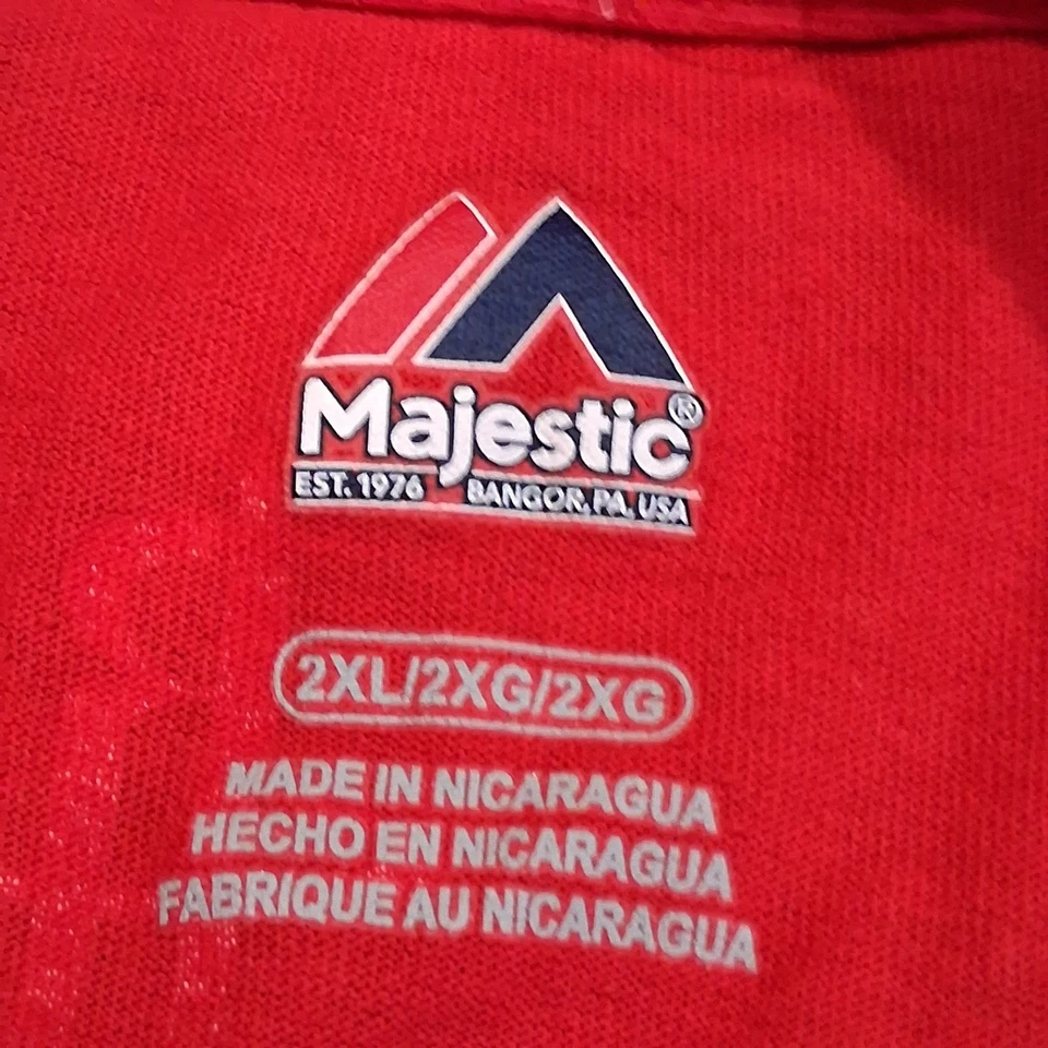 Houston Rockets Majestic #13 HARDEN Mangas Cortas Cuello Redondo Color Rojo Foto 2 de 4