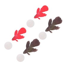 4 Pcs Fish Tank Decoration Plastic Floating Aquarium Lifelike Ornament