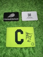 Cesc Fabregas Signed Captains Armband +COA Arsenal Barcelona Spain Chelsea Rare