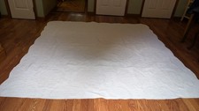 Better Homes  Gardens White Quilt 100 Cotton Floral Stitching Full/Queen Euc