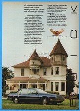 1986 Buick Lesabre Sedan Dark Blue In Front Of Gorgeous Victorian Home Print Ad