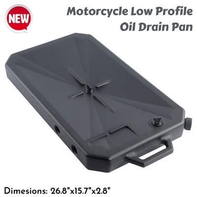 Motorcycle Low Profile Oil Drain Pan Spout For Harley Honda