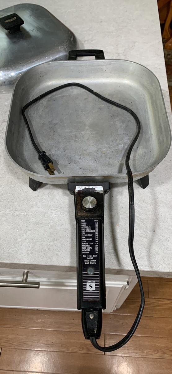 Sunbeam 　ELECTRIC FRYPAN サンビーム電気フライパン Vintage Sunbeam Controlled Heat Automatic Fry Pan Skillet