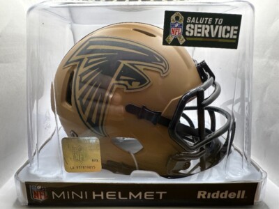 Casque Miniature Atlanta Falcons Riddell 2024 - Édition Salut Au Service, Blanc