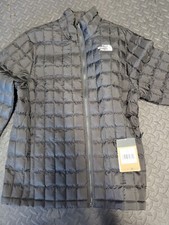 The North Face Thermoball Jacket Black Full Zip Ultralight Puffer Men  s Medium