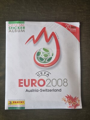PANINI UEFA EURO 2008 ALBUM+Full SET +20 Extra Stickers-MINT SEALED-Special Ed.