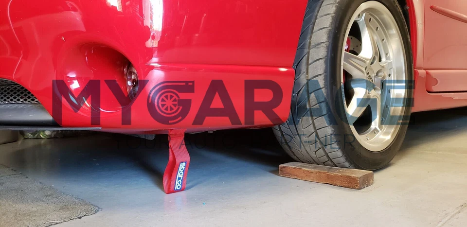 Sparco Tow Straps Pair Red Polyester 6600 lbs 0.791 ft Length 2" Width 01637RS - Image 4 of 4