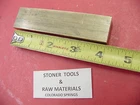 1/2" x 1" C360 BRASS FLAT BAR 4" long Solid .500" Mill Stock H02