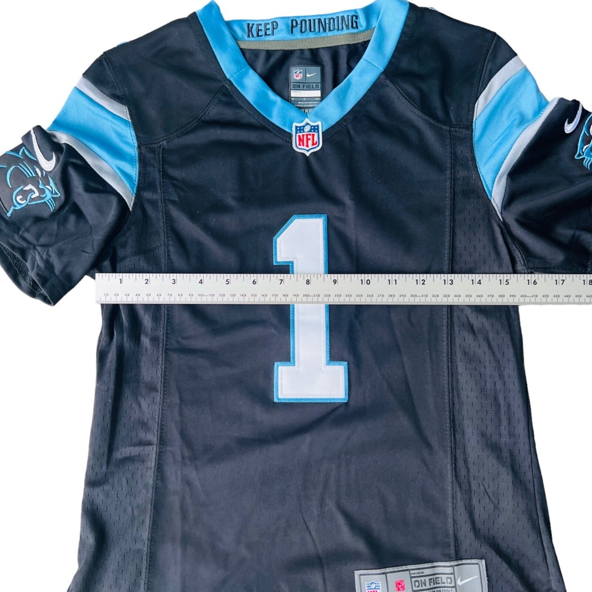 NIKE NFL カロライナ•パンサーズ　ニュートン　ゲームシャツ　S Nike On Field NFL Carolina Panthers Cam Newton #1 Jersey