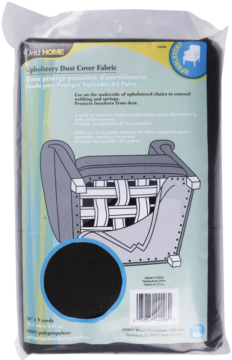 Dritz 36x5Yd Charcoal Upholstery Dust Cover Fabric 1-Pack