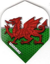 Flag of Wales WINMAU Dart Flights: 3 per set