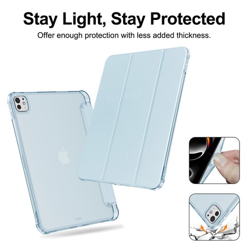 Case for iPad 7/8/9th 10.2 Air 4 5 6 Pro 11'' 13'' 2024 Smart Leather Flip Cover - Picture 13 of 87