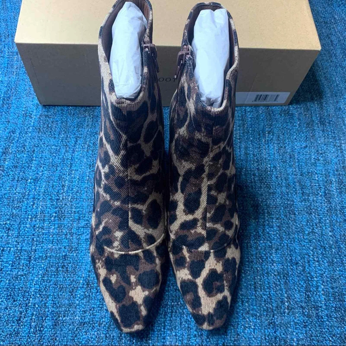 Coconuts by Matisse Ramble Tan Leopard Print Booties Size 6.5 Women s MSRP 100