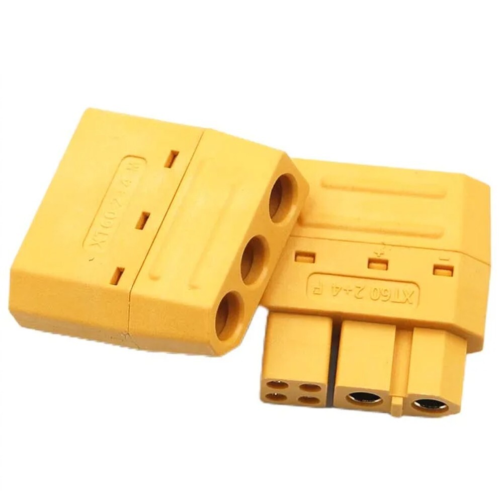 50pairs Amass XT60 (2+4) Male/Female Signal Pins Connector Plug