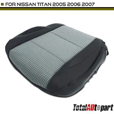 Gray/Black-Like Seat Bottom Cover for Nissan Titan SE 2005 2006 2007 Front Left
