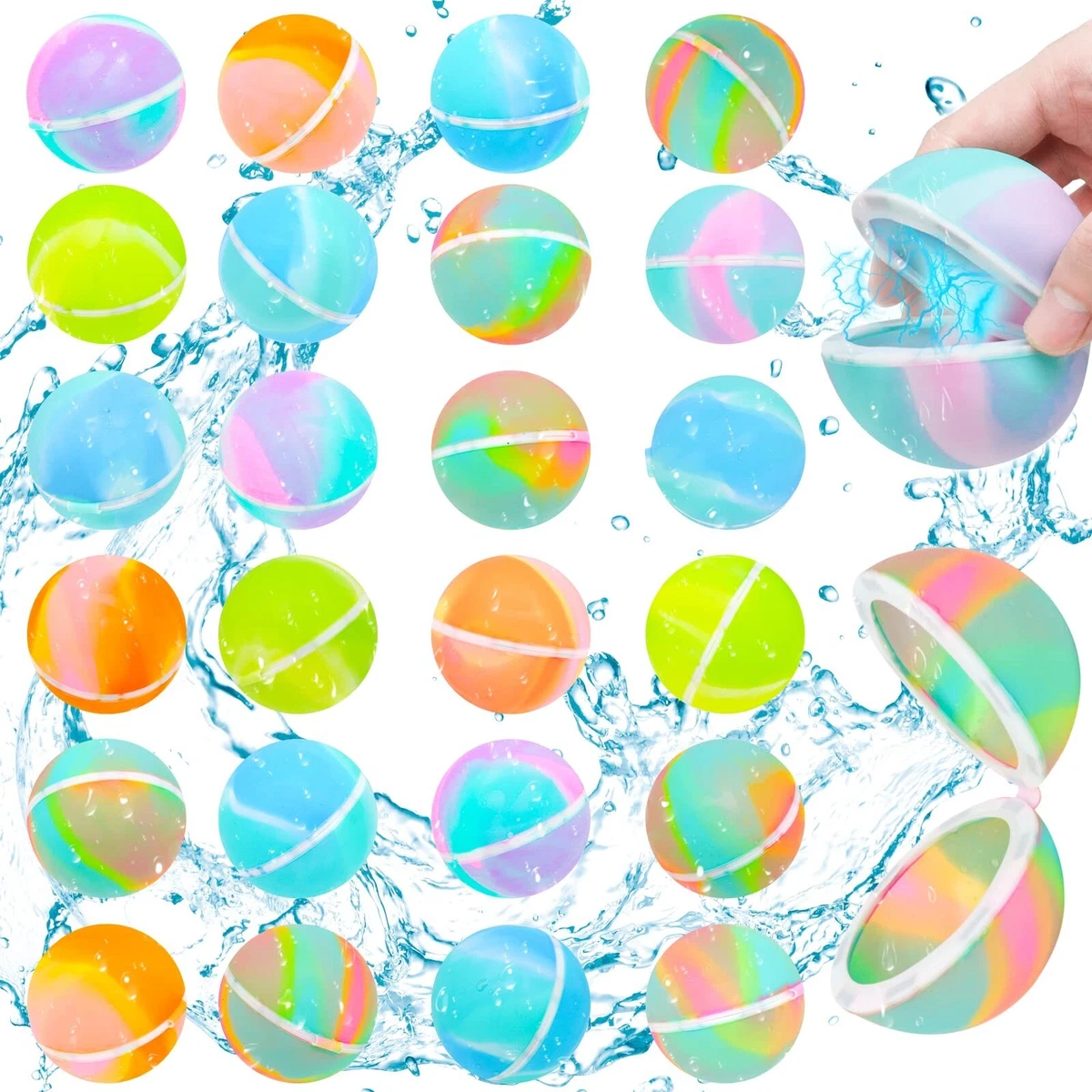 Colored water balloons outlet