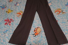 VTG 80s Levi Strauss Action Slacks Pleated Dress Pants Plum Sta-Prest Poly 31x31